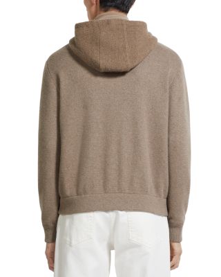 M&eacute;lange Oasi Cashmere Full Zip Hoodie