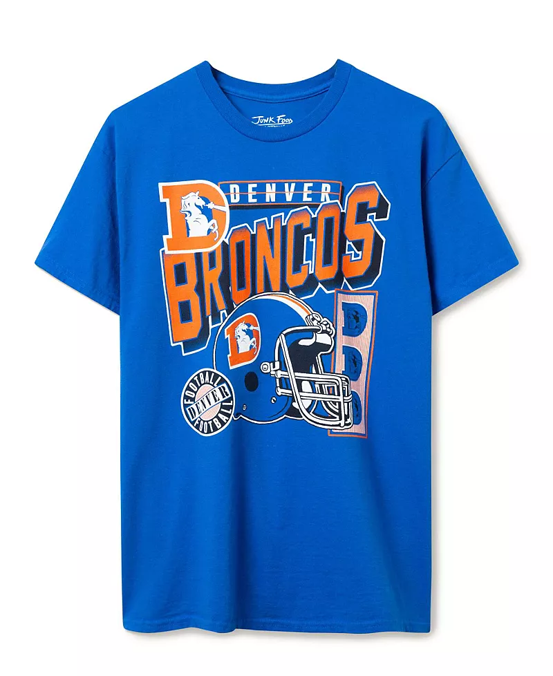 Junk Food Clothing Unisex Nfl Denver Broncos Checkdown Flea Market Tee