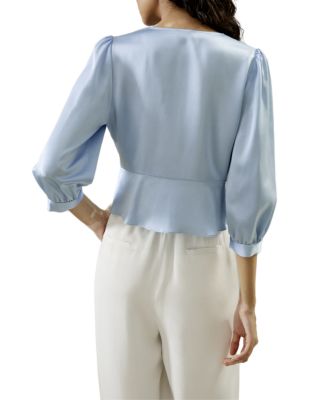 Fitted Retro Corset Silk Top