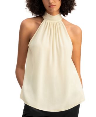 LILYSILK - Silk Georgette Halter Neck Top