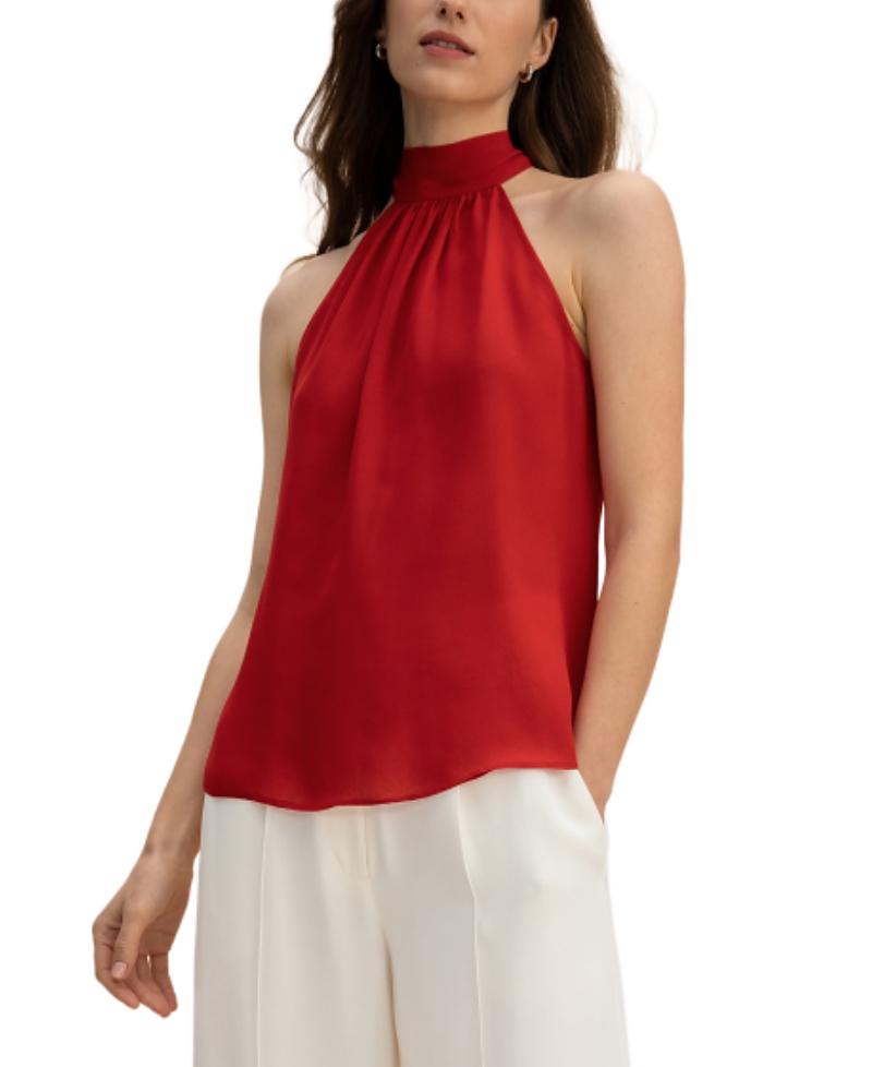 Lilysilk Silk Georgette Halter Neck Top