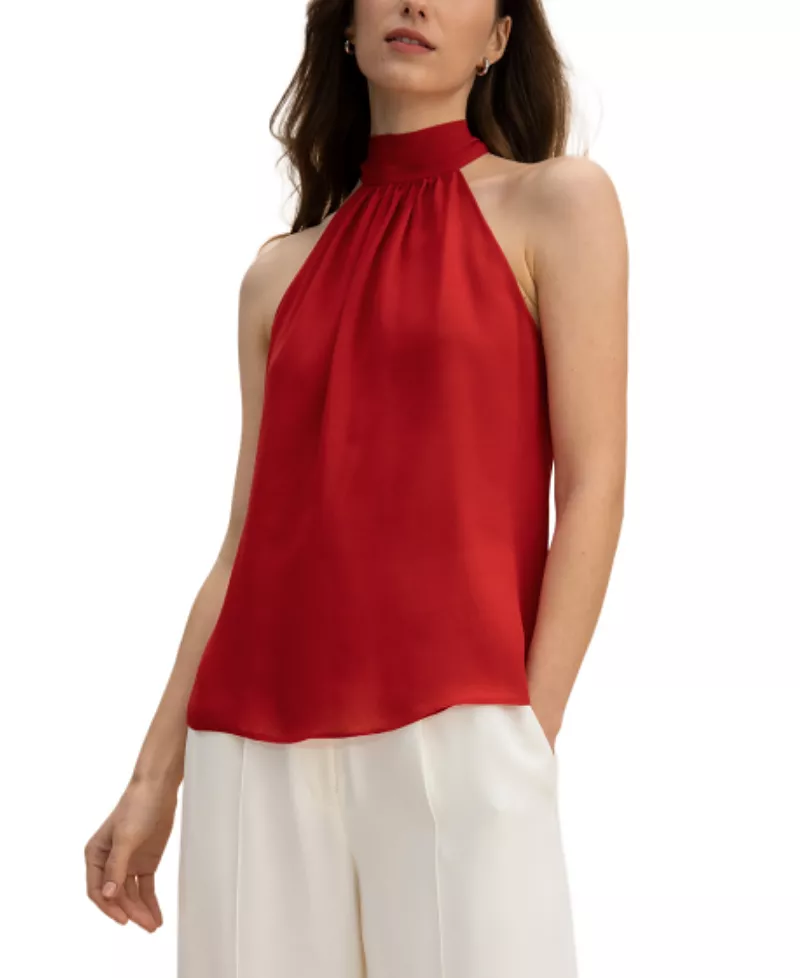 Lilysilk Silk Georgette Halter Neck Top