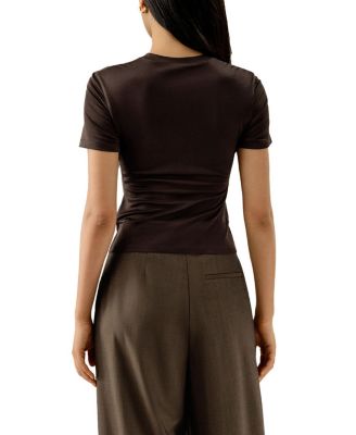 Slim Fitted Silk Jersey Tee