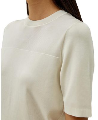Sophisticated Dual-Knit Silk T-Shirt