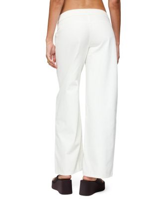 Buckle Low Rise Straight Leg Pants