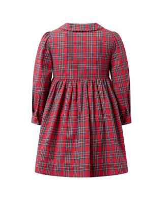 Girls' Tartan Button-front Dress - Little Kid, Big Kid