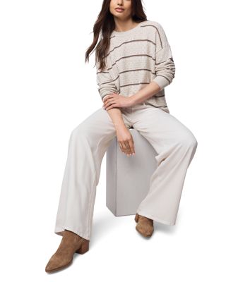 Georgie Pointelle Stripe Sweater