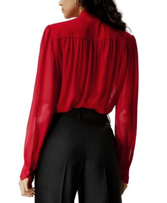 Bow Tie Silk Jasmine Blouse