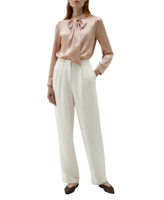 Women's Bow-tie Neck Silk Blouse