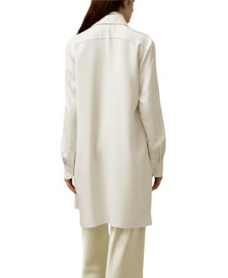 Classic Longline Silk Shirt