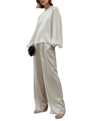 Silk Blouse with Raglan Sleeves