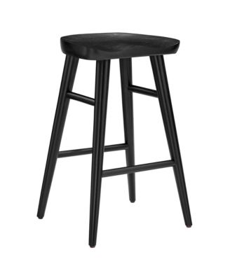 Saville Backless Wood Counter Stools, Set of 2