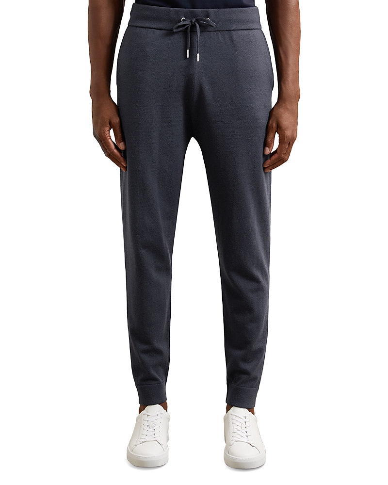 Reiss Billings Merino Drawstring Jogger Pant In Blue