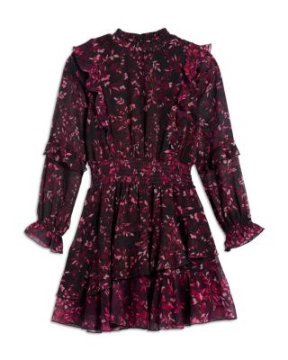 Girls' Long Sleeve Smocked Dress, Little Kid, Big Kid - Exclusive 