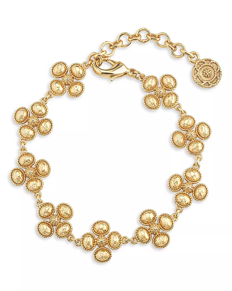 Capucine De Wulf Berry Clover Mother of Pearl Link Bracelet