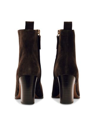 Women's Amy Suede Block Heel Ankle Boots