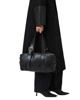 Ares Grained Leather Shoulder Bag