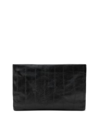 Bettina Eel Embossed Leather Clutch