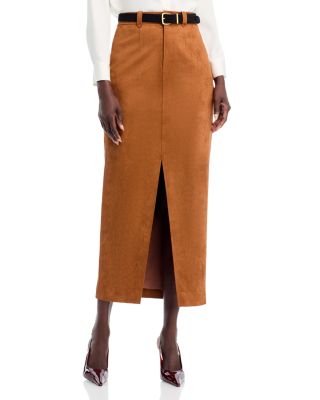 Meg Center Slit Midi Skirt