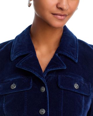 Velvet Denim Deryn Jacket & Shailen High Rise Velvet Denim Jeans in Annecy