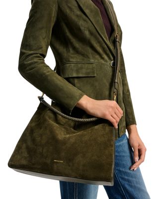 Vida Medium Suede Shoulder Bag