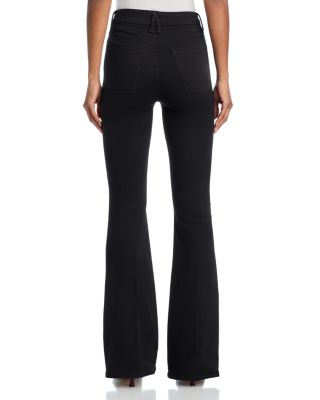 Never Fade High Rise Flare Jeans in Black001
