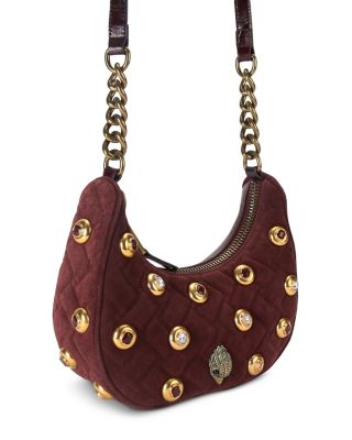Kensington Small Gem Studded Hobo Bag