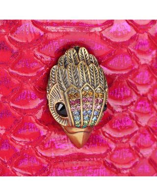 Square Kensington Mini Embossed Leather Handbag