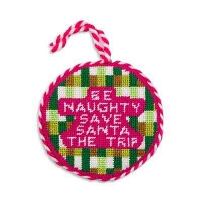 Be Naughty Needlepoint Ornament
