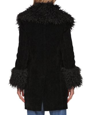 Faux Fur Trim Coat