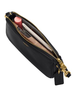 Plaza Mini Black Leather Shoulder Bag