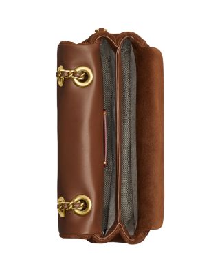 Tabby Suede Quilted Shoulder Bag 20