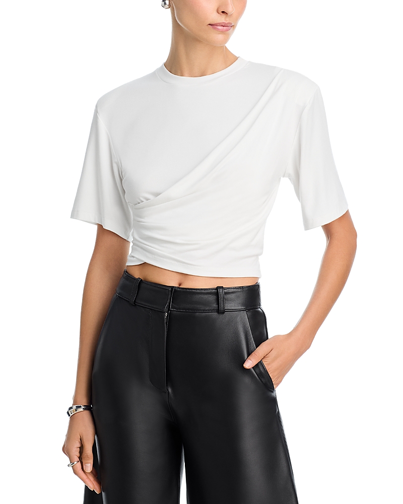Simkhai Rowley Cropped Tee In White