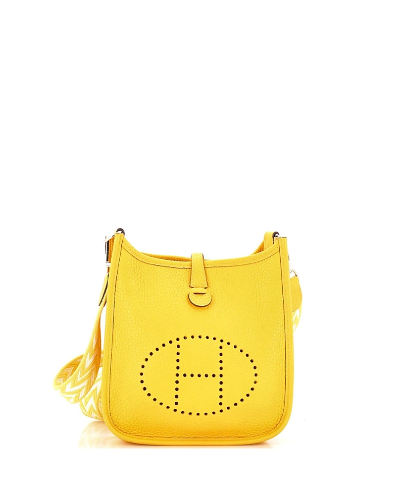 Click to view more detailed imagery on our partner's website Pre-owned Pre-owned Hermes Hermes Tpm Evelyne Bag Gen Iii Clemence In Yellow