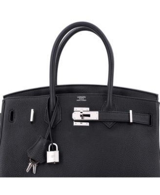  Birkin 30 Handbag Black Togo with Palladium Hardware