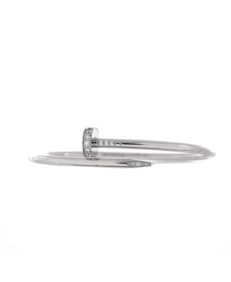  Classic Juste un Clou Bracelet 18K White Gold with Diamonds