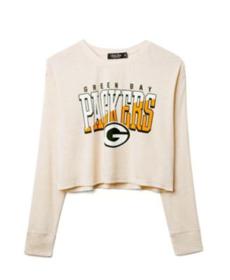  Women's NFL Green Bay Packers Slant Crop Thermal