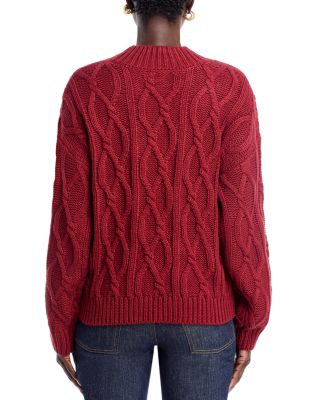 Cable Knit Crewneck Sweater