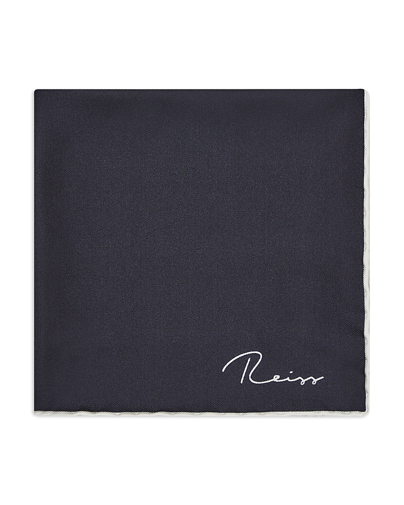 Reiss Ceremony Plain Silk Pocket Square