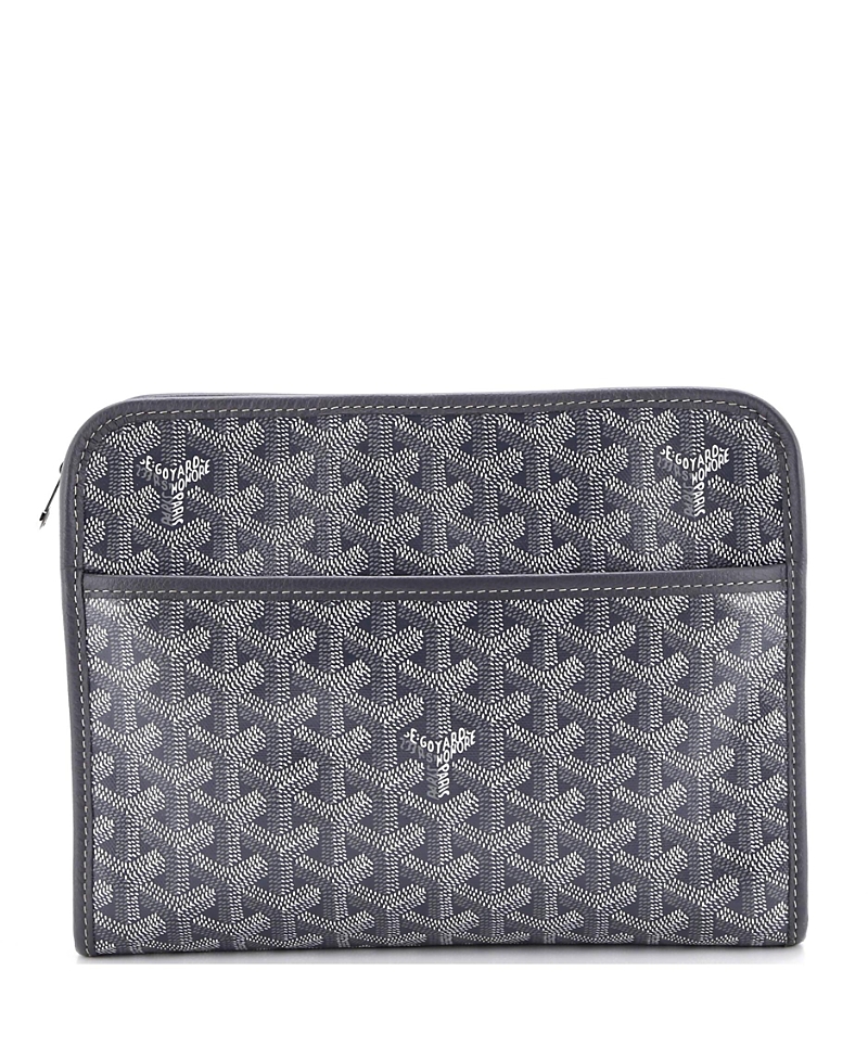 PRE-OWNED GOYARD Pre-owned Goyard Gm Jouvence Toiletry Pouch Coated Canvas In Gray