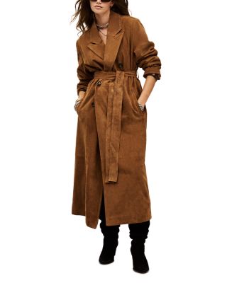 Maina Suede Trench Coat