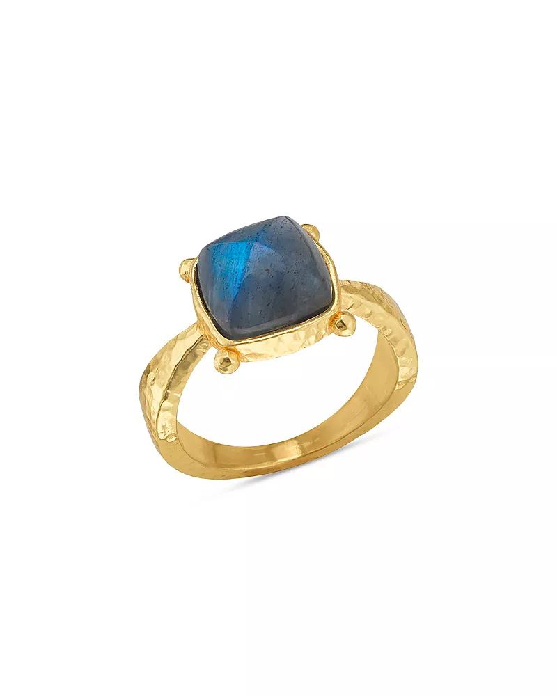 Capucine De Wulf Blue Labradorite Mystic Eye Gem Ring