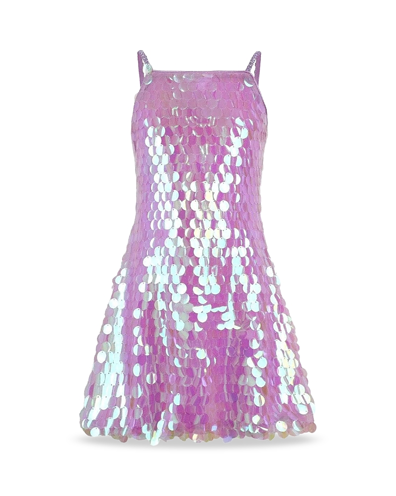 Lola + The Boys Girls' Magic Paillette Dress - Little Kid, Big Kid