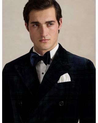 Polo Tailored Plaid Velvet Jacket