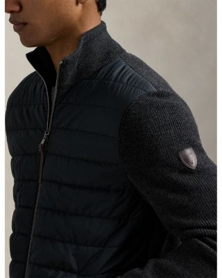 Washable Wool Hybrid Full Zip Sweater