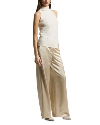 Turtleneck Sleeveless Knitted Sweater