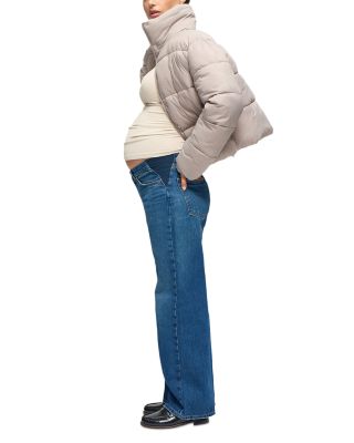 Short Puffer Maternity Coat