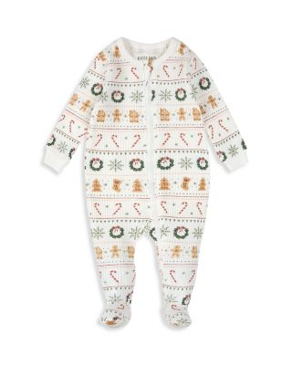 Girls' Fair Isle Footed Print Sleeper - Baby