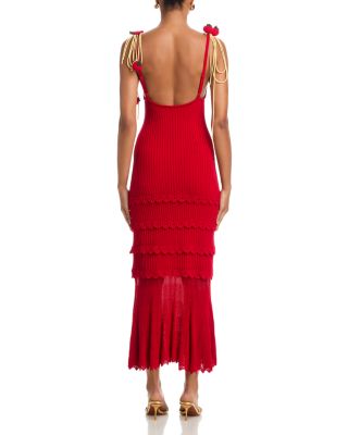 Spaghetti Strap Crochet Maxi Dress - Exclusive
