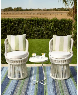 Dash Albert by Annie Selke DA662 Fiesta Stripe Indoor/Outdoor Area Rug, 4'0"x6'0"